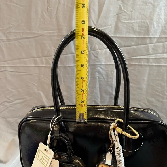 NWT Urban Expressions Black Bag Vegan Bear Charm Y2K Inspo - Picture 10 of 13